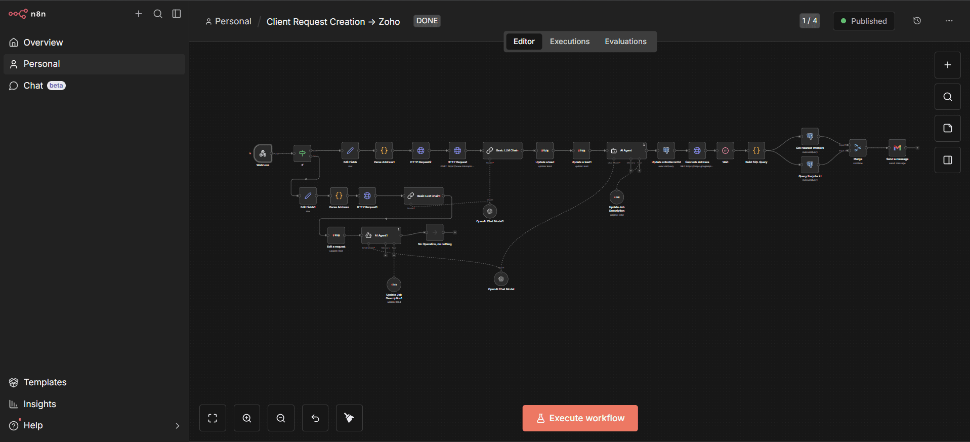 Automated CRM Field Update from Custom Web App